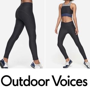 Outdoor Voices 7/8 warm up leggings charcoal grey high rise